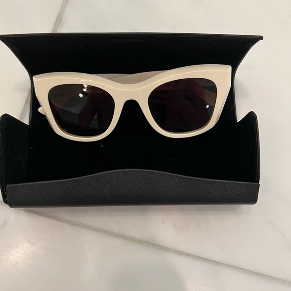 Thierry Lasry Chic Cream Cat-Eye Sunglasses - Picture 1 of 2